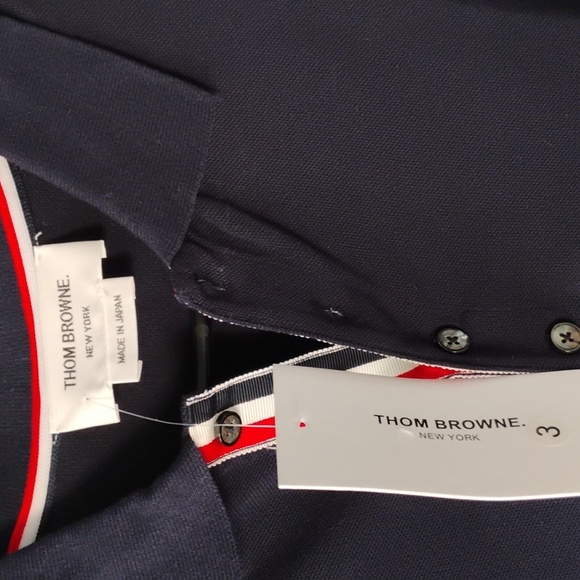 Thom Browne Navy polo - Picture 2 of 4